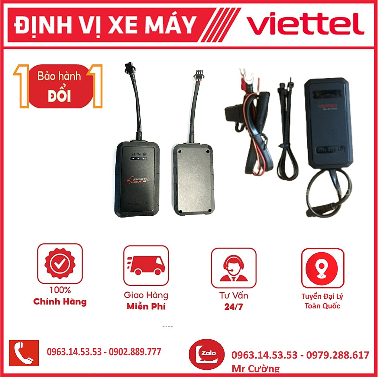 Thiết bị định vị xe máy Viettel V-Tracker