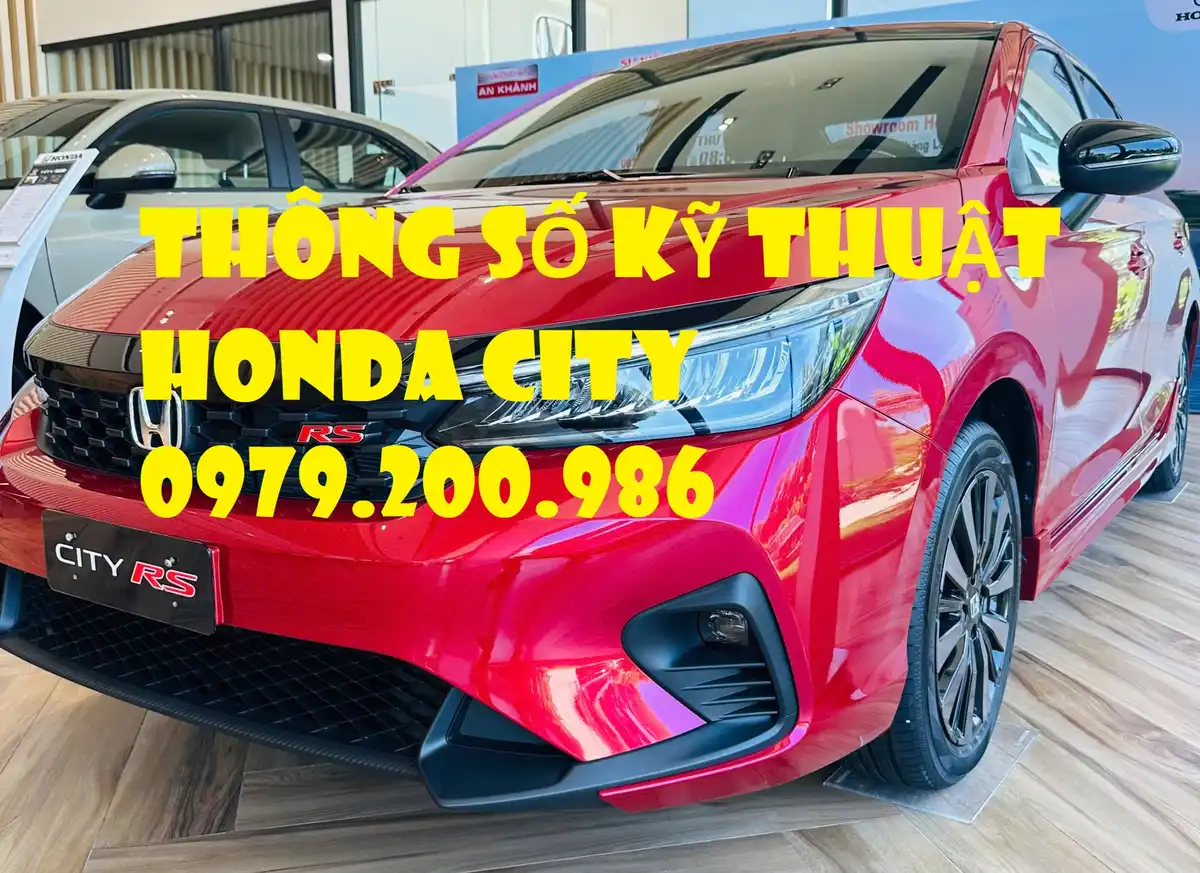 Biểu đồ hoặc hình ảnh tổng hợp thông số kỹ thuật xe Honda City phiên bản 2026.