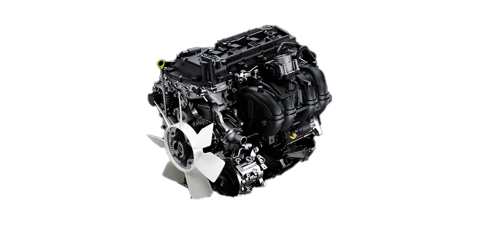 Ảnh cận cảnh động cơ Diesel của xe Toyota Fortuner cũ