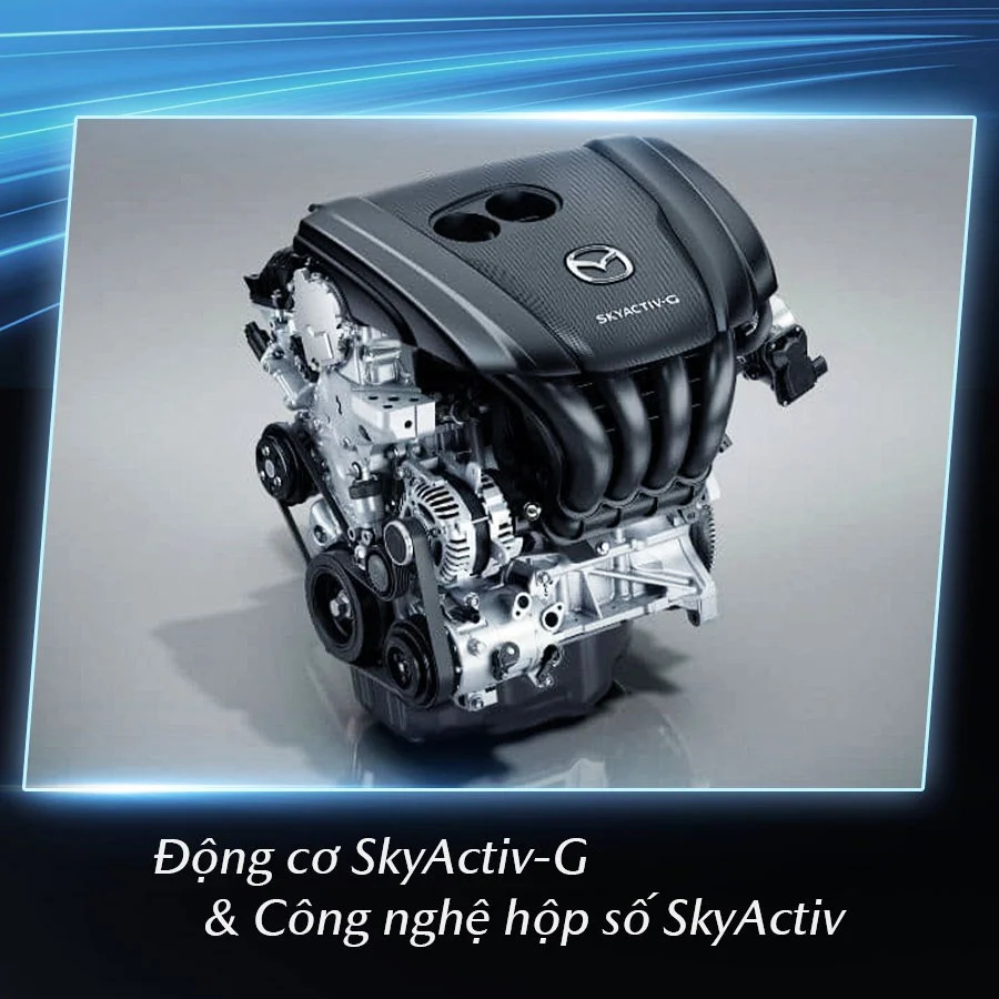 Hình ảnh cận cảnh khoang động cơ SkyActiv-G của Mazda CX-5.