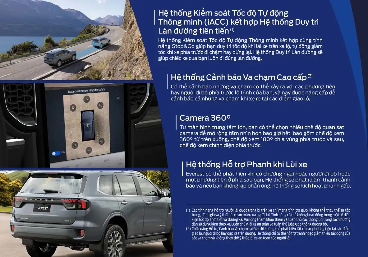 Ford Everest 2026 FAQ, chiều dài xe, kích thước, không gian nội thất