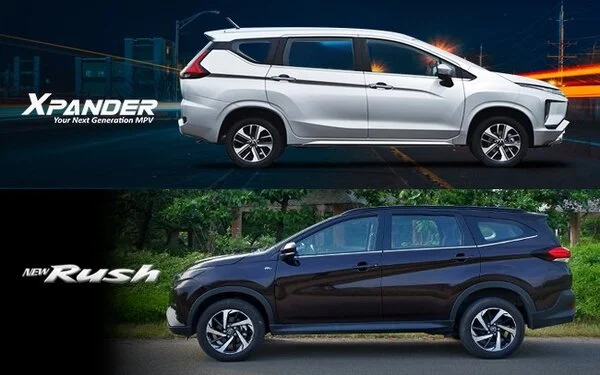 So sánh Toyota Rush Xpander, MPV 7 chỗ, xe gia đình, Rush vs Xpander
