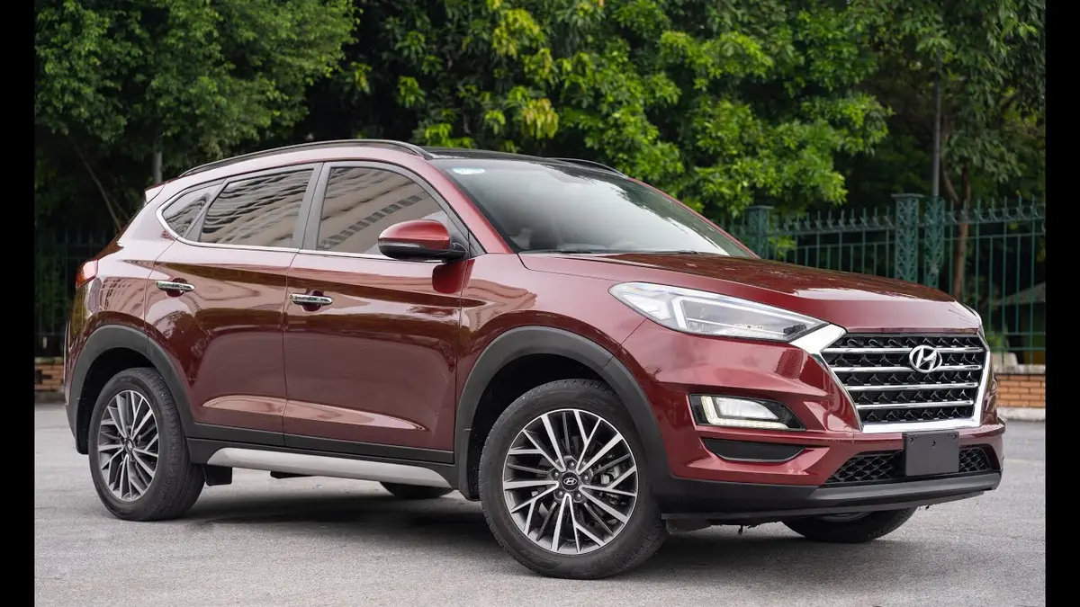 Hình ảnh ngoại thất Hyundai Tucson 2019 màu trắng