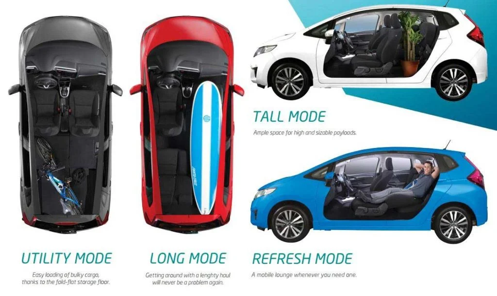 Nội thất Honda Jazz 2019 với ghế Magic Seat gập đa năng