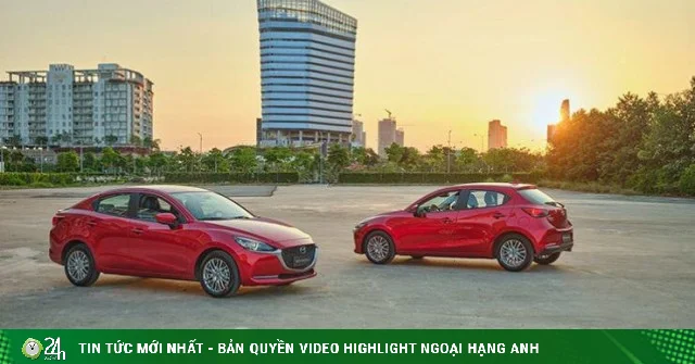 Hình ảnh so sánh Mazda 2 2024 với Honda City, Toyota Vios và Hyundai Accent
