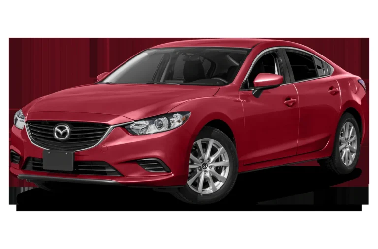 Hình ảnh tổng thể xe Mazda 6 phiên bản 2016 màu đỏ, cho thấy thiết kế bên ngoài và kiểu dáng sedan.