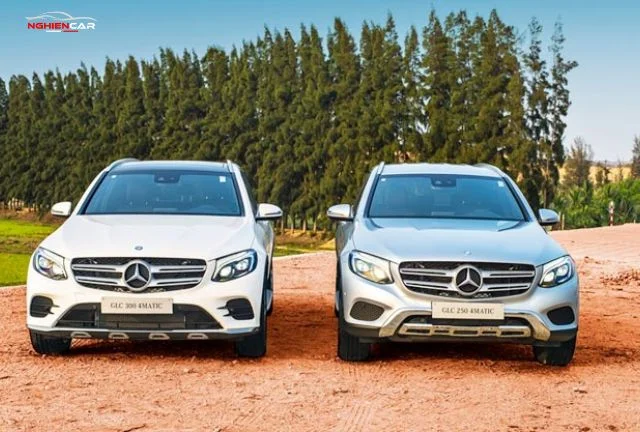 Hình ảnh so sánh các mẫu SUV hạng sang cỡ nhỏ: Mercedes GLC, Lexus NX, BMW X3, Audi Q5