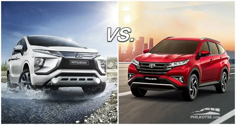 Hình ảnh so sánh Mitsubishi Xpander và Toyota Rush 2026.