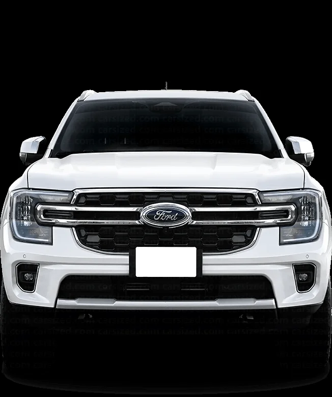 Hình ảnh người lái ngồi trong cabin Ford Everest 2022, tập trung vào bảng điều khiển và vô lăng.