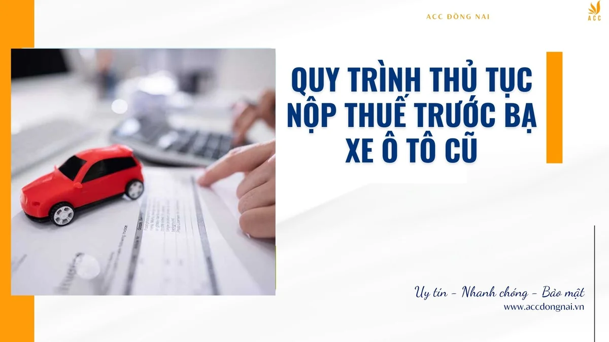 Các lưu ý quan trọng để tránh sai sót khi làm thủ tục nộp thuế trước bạ xe ô tô cũ.
