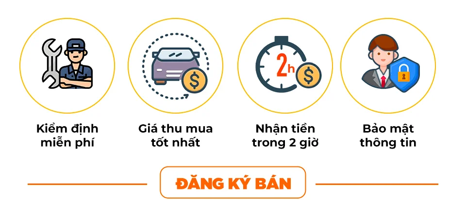 Bảng giá tham khảo xe ô tô cũ theo từng phân khúc giá