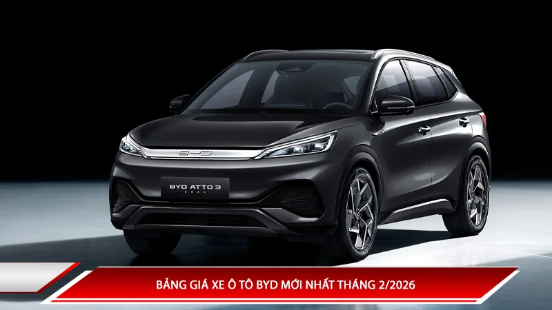 Bảng giá xe ô tô màu đen mới 2026 và chi phí lăn bánh dự kiến.