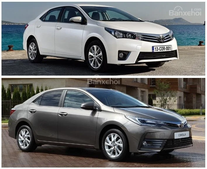 Các phiên bản Toyota Altis cũ và so sánh