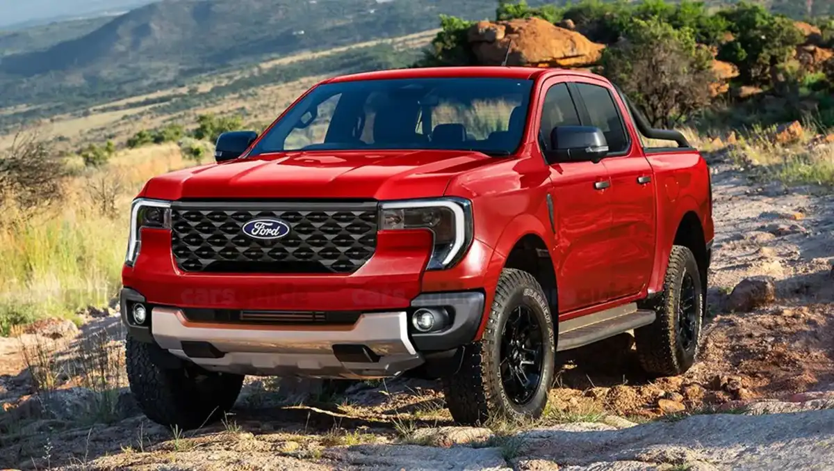 Hình ảnh ngoại thất Ford Ranger Wildtrak 2026 với thiết kế hầm hố