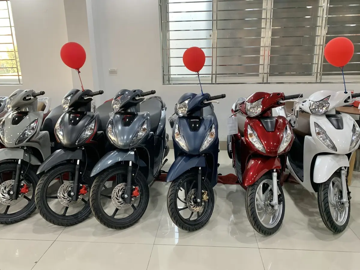 Bảng màu xe Honda Vision 2023 các phiên bản