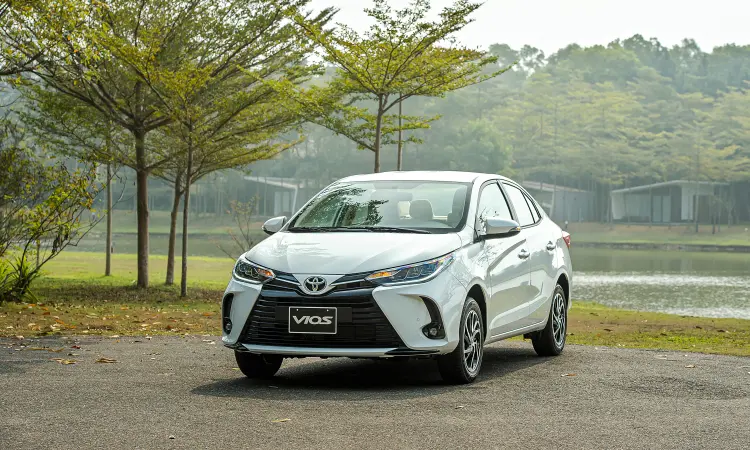 Hình ảnh tổng thể thiết kế ngoại thất của Toyota Vios 2025