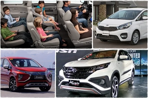 Gia đình đi xe 7 chỗ du lịch